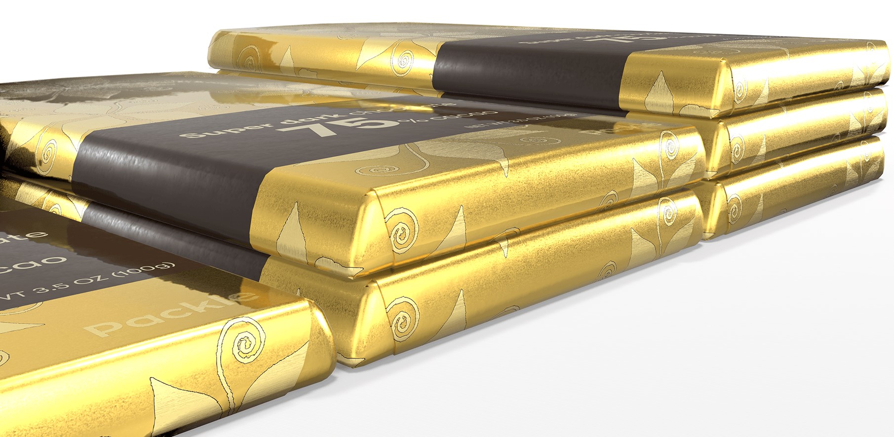 Sustainable, metallized paper chocolate wrap